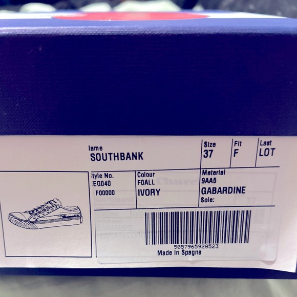 Church’s Southbank Gabardine Sneakers – White – Size 38 – Brand New in Box - Picture 8 of 10